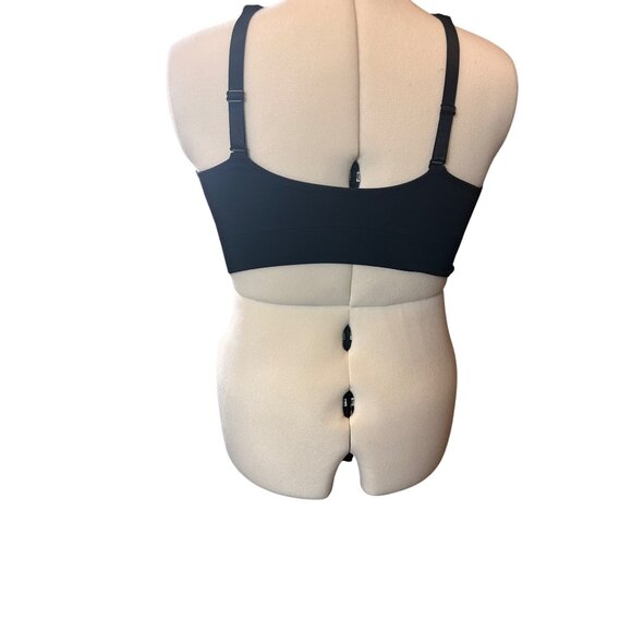 Puma XL Sports Bra Adjustable Straps V-Neck Lightweight Stretch Activewear BLK - Picture 11 of 12